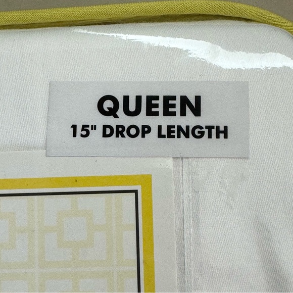 NWT TRINA TURK Queen White Pleated Bedskirt 15” Drop Length 100% Cotton - Picture 7 of 9